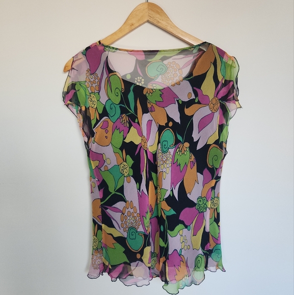 Vintage Rafaella Silk Blouse - Picture 7 of 9